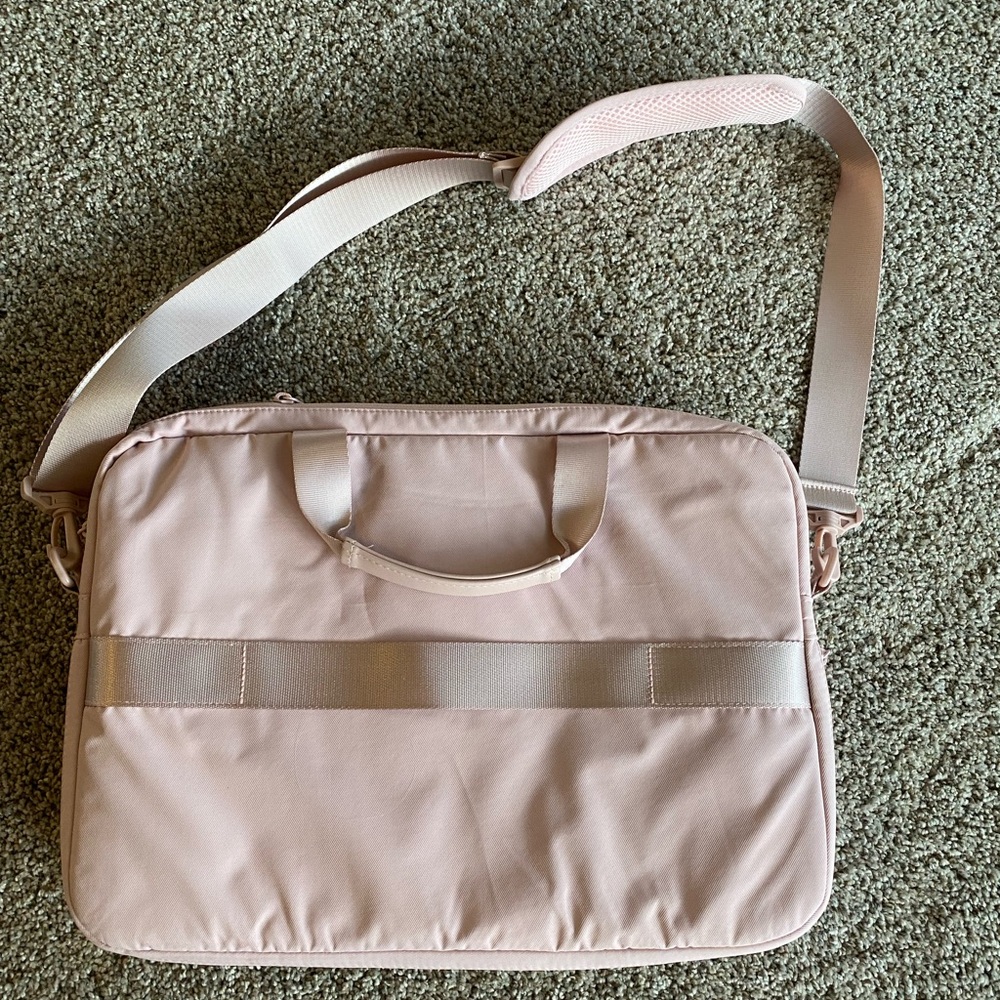 Pink laptop bag